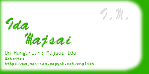 ida majsai business card